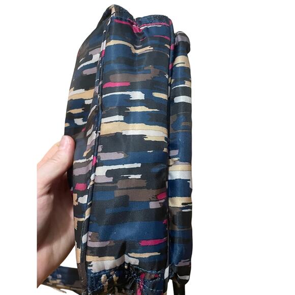 Lug‎ Carousel Crossbody Bag Convertible belt bag Navy Blue Abstract Cream Pink - Picture 6 of 10